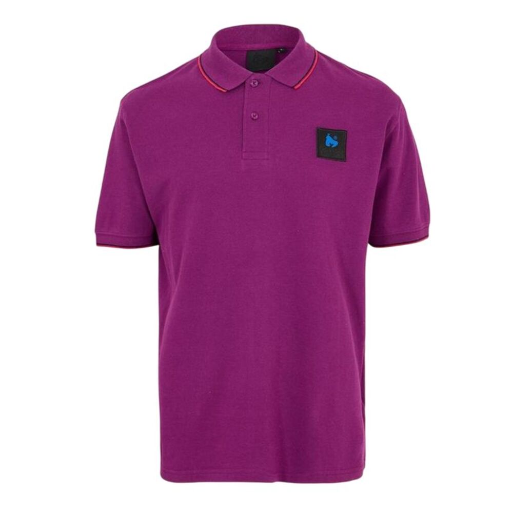 Money Mens Patch Polo Shirt / Plum